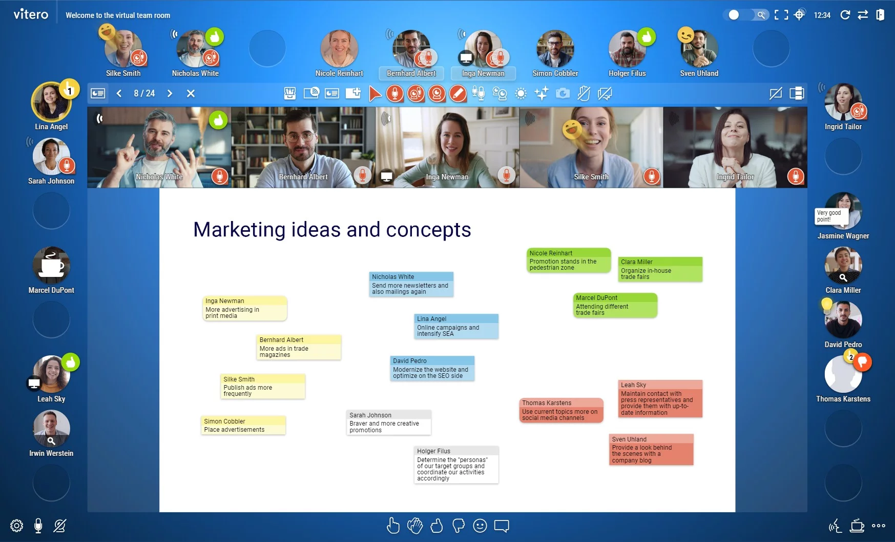 vitero inspire avatars and participants