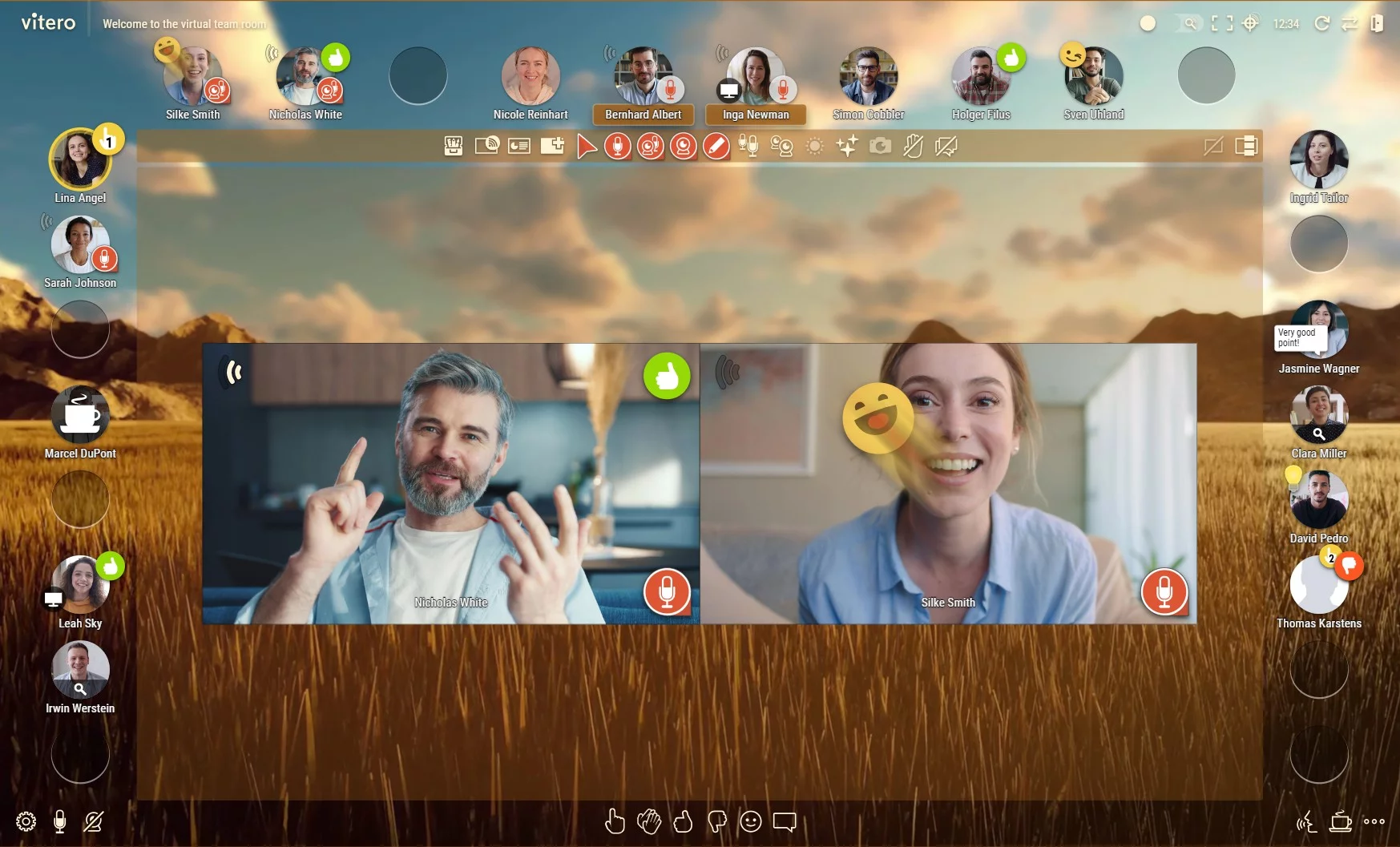 vitero inspire moderation and collaboration tools